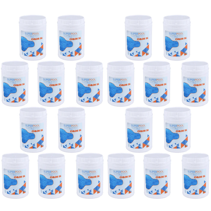 SUPERPOOL™ - 56% AVAILABLE CHLORINE GRANULES - 25 PACK - 55 LBS